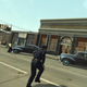 Sometimes Cole moves to a new area in third-person. I can handle the hat in third-person.